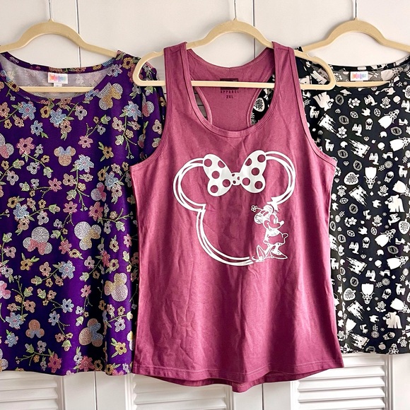 LuLaRoe Tops - Disney Tops Vacay Bundle XL XXL